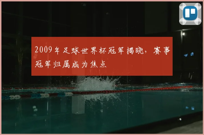 2009年足球世界杯冠军揭晓，赛事冠军归属成为焦点